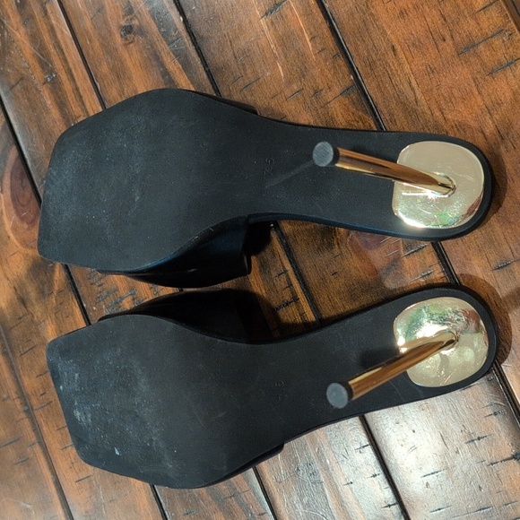 Jeffrey Campbell Bow Down Heel Puff Bow Faux Leather - Picture 12 of 13